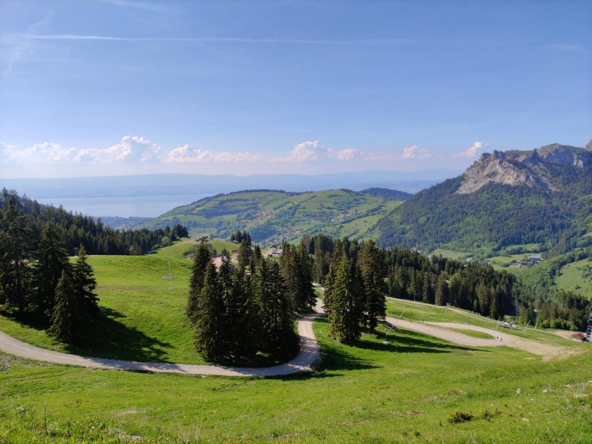 Appartement T2 A Bernex Avec Wifi, Vue Sur Montagne Buitenkant foto