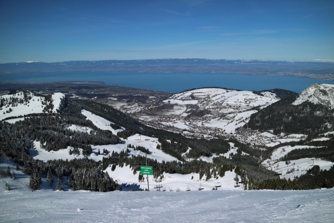 Appartement T2 A Bernex Avec Wifi, Vue Sur Montagne Buitenkant foto